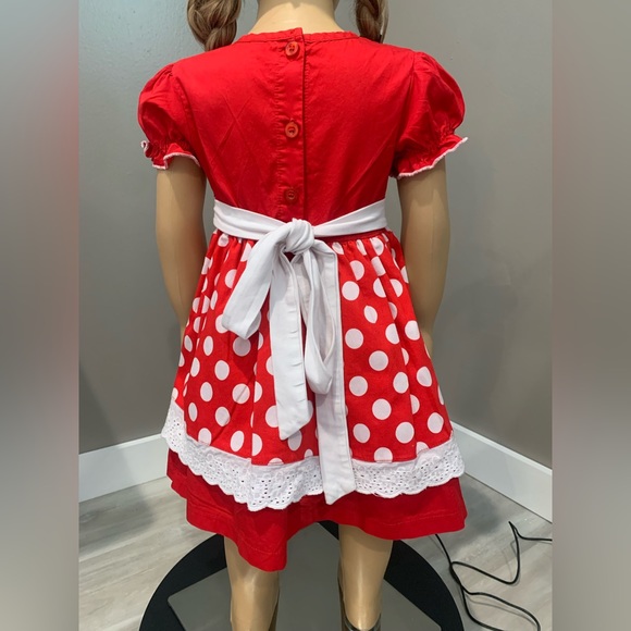 Toddler Red/White Polka Dot Dress! 😍 - Picture 3 of 8